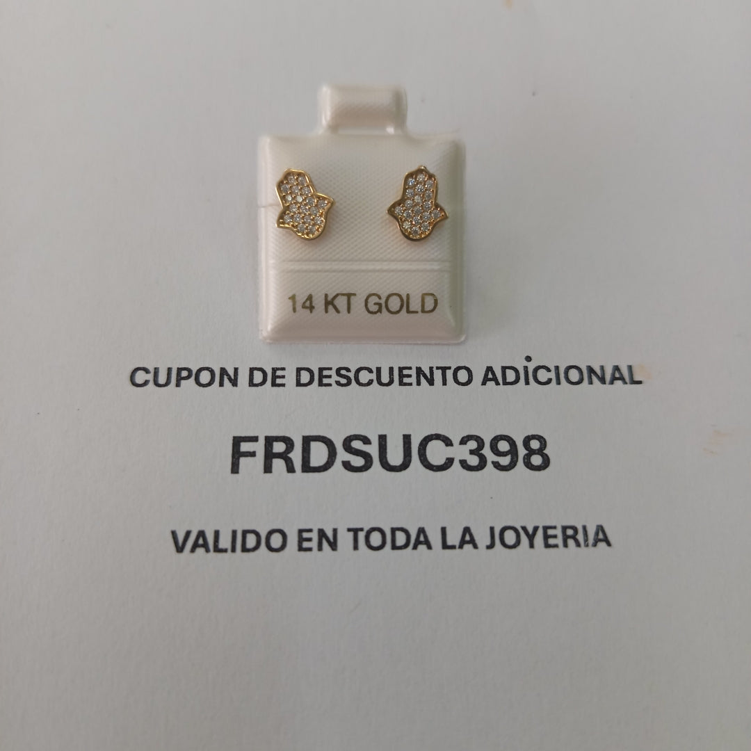 BROQUELES ORO 14K 1.3 (NUEVO)