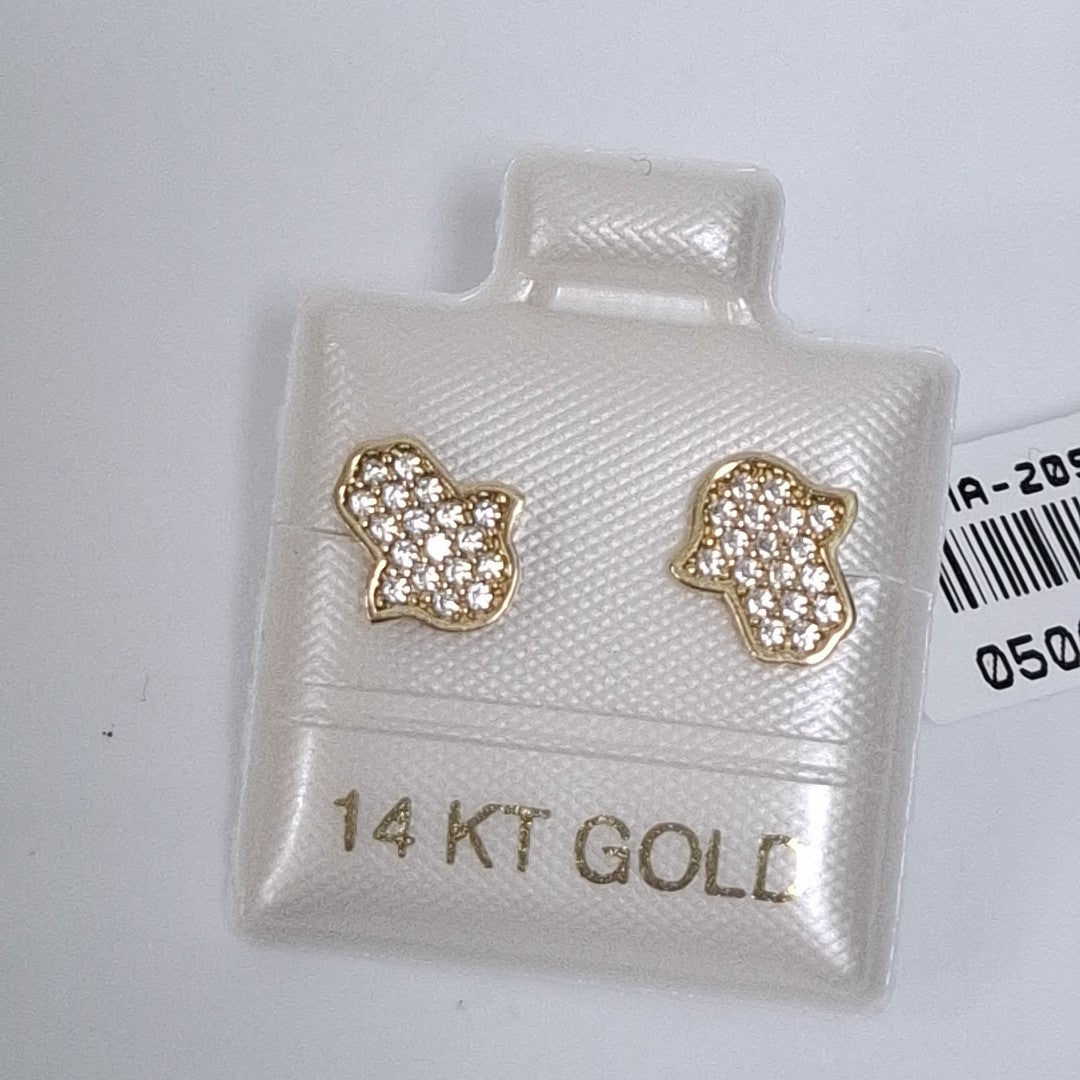 BROQUELES ORO 14K 1.3 (NUEVO)