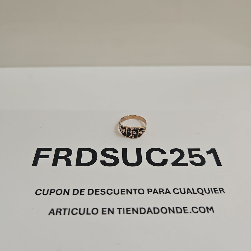 ANILLO DE GRADUACIÓN ORO 8 K 0,80 GRMS (SEMINUEVO)