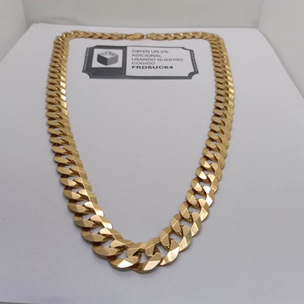 CADENAS BARBADA AMARILLA ORO 14K 121.9 (NUEVO)
