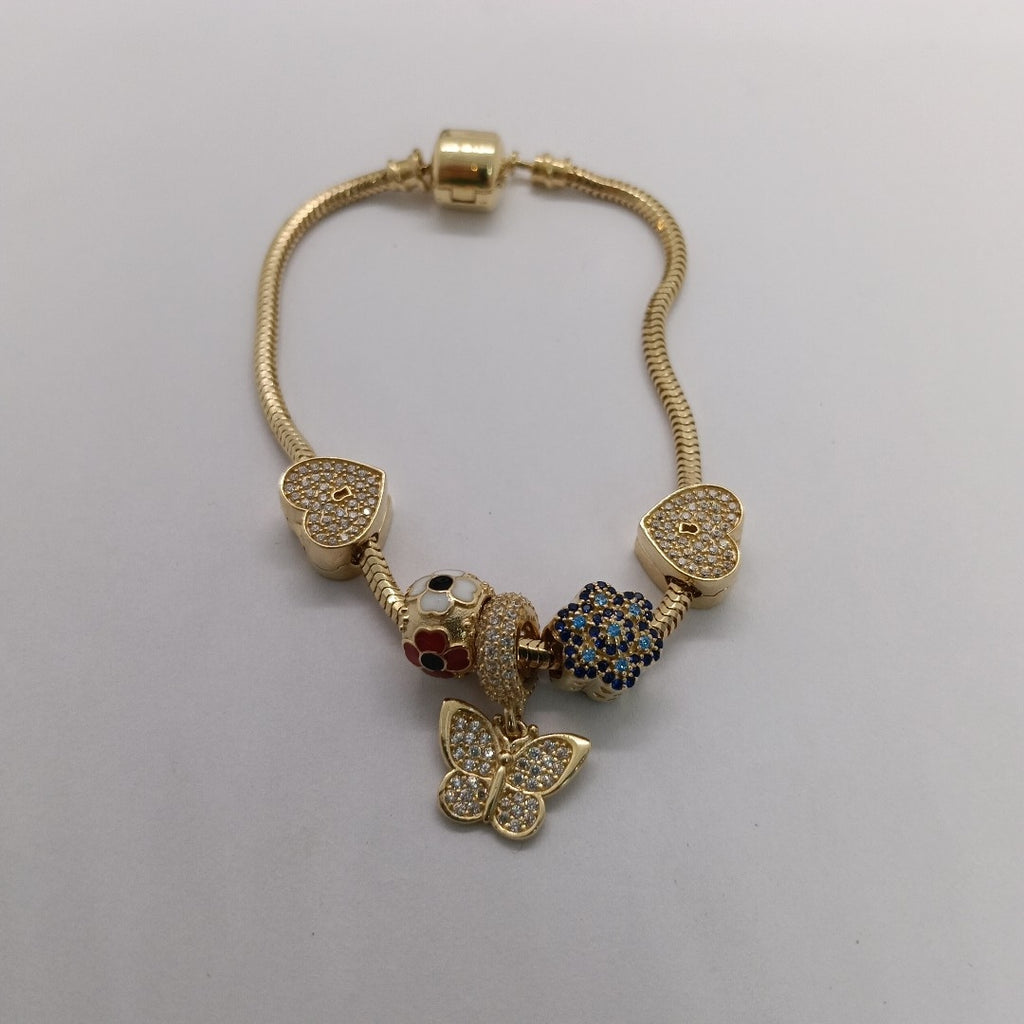 PULSERA CHARM ORO 14K 16.3 (NUEVO)