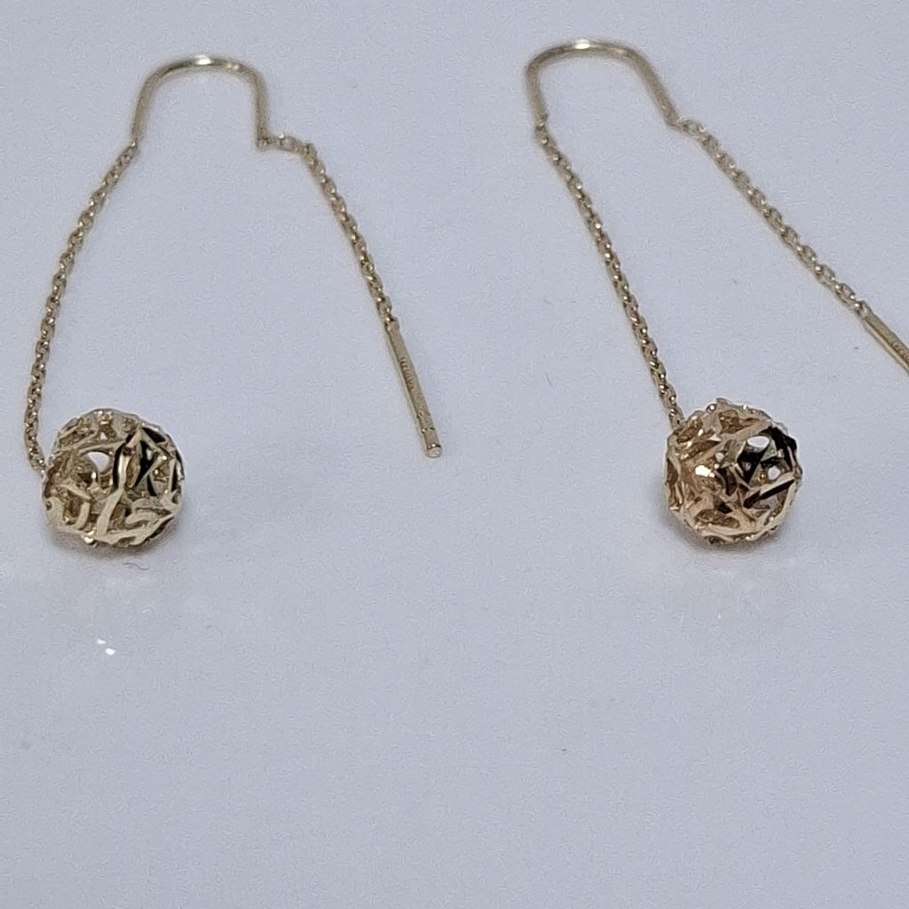 BROQUELES ORO 14K 1.7 (NUEVO)
