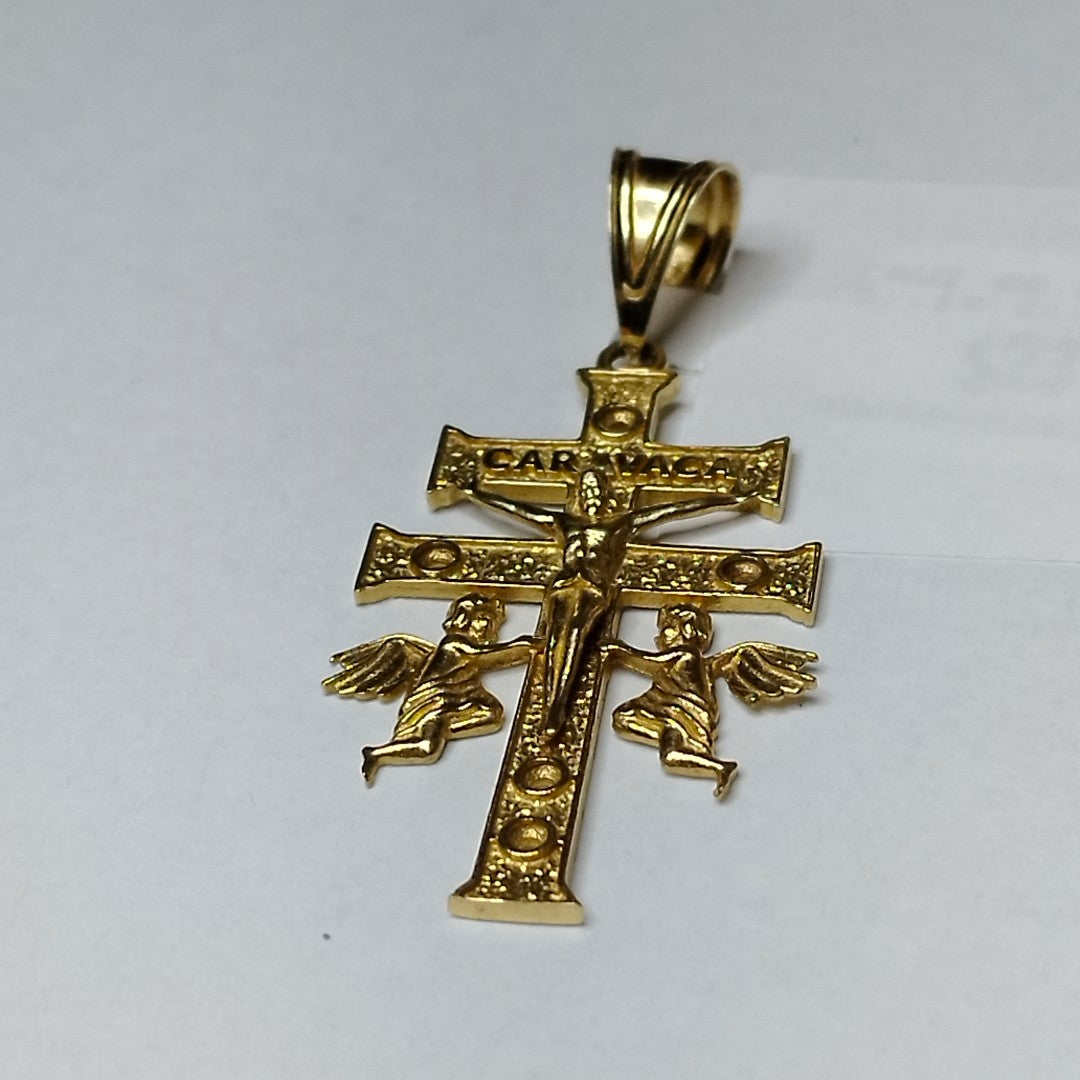 CRUZ DE CARAVACA ORO 14 K 3.3 GRMS (SEMINUEVO)