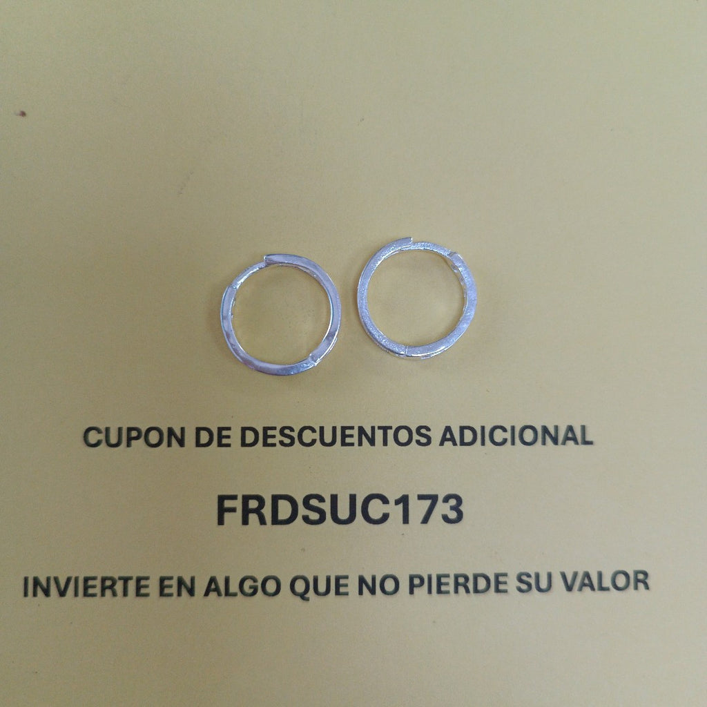 ARRACADAS C/CIRCONIAS PLATA .925 2.1 GR (NUEVO)
