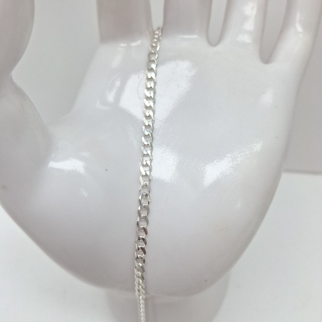 PULSERA BARBADA PLATA .925 21 CM 2.93 GR (NUEVO)