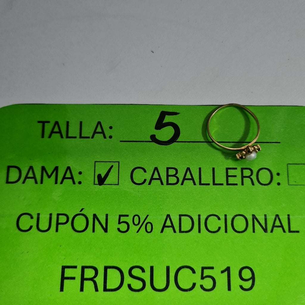 ANILLITO,CRUZ ORO 14 K 1,10 GRMS (SEMINUEVO)