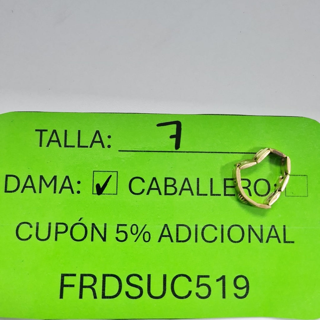 ANILLO ORO 14 K 4.3 GRMS (SEMINUEVO)