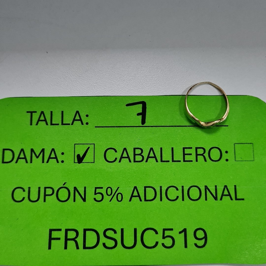 ANILLO ORO 14 K 1,60 GRMS (SEMINUEVO)
