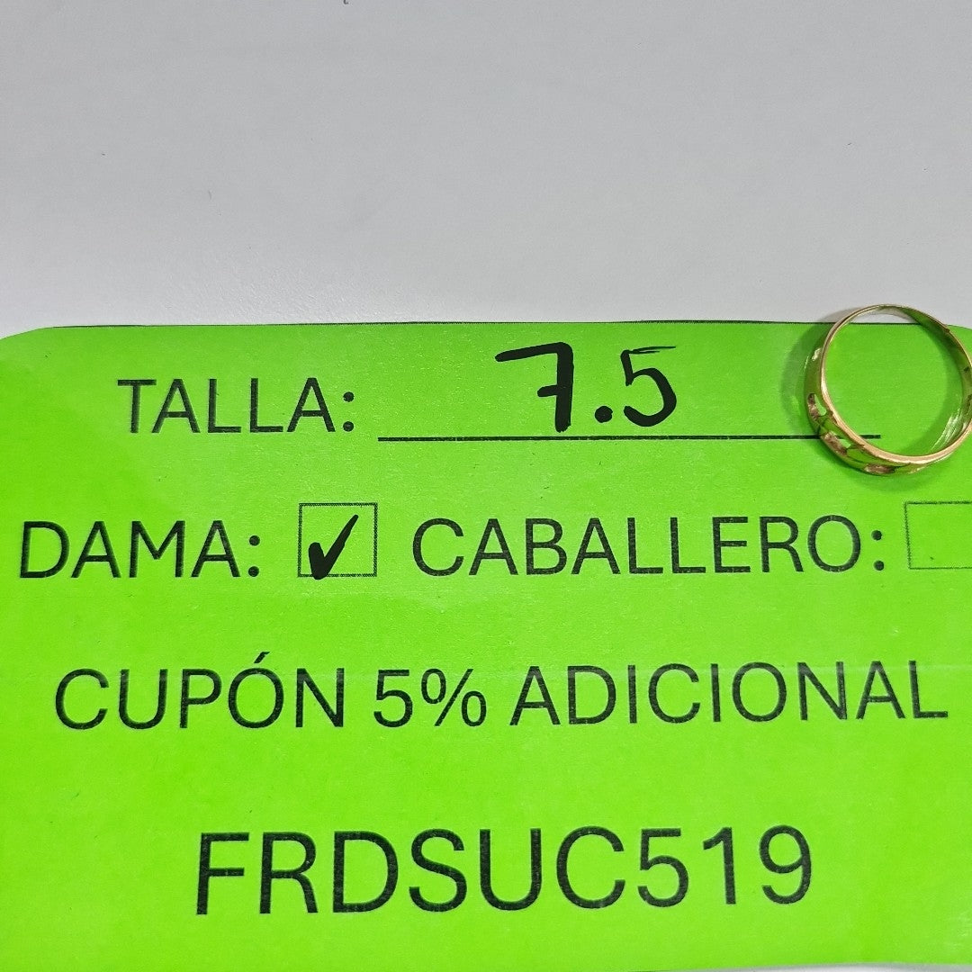 ANILLO ORO 14 K 2,00 GRMS (SEMINUEVO)