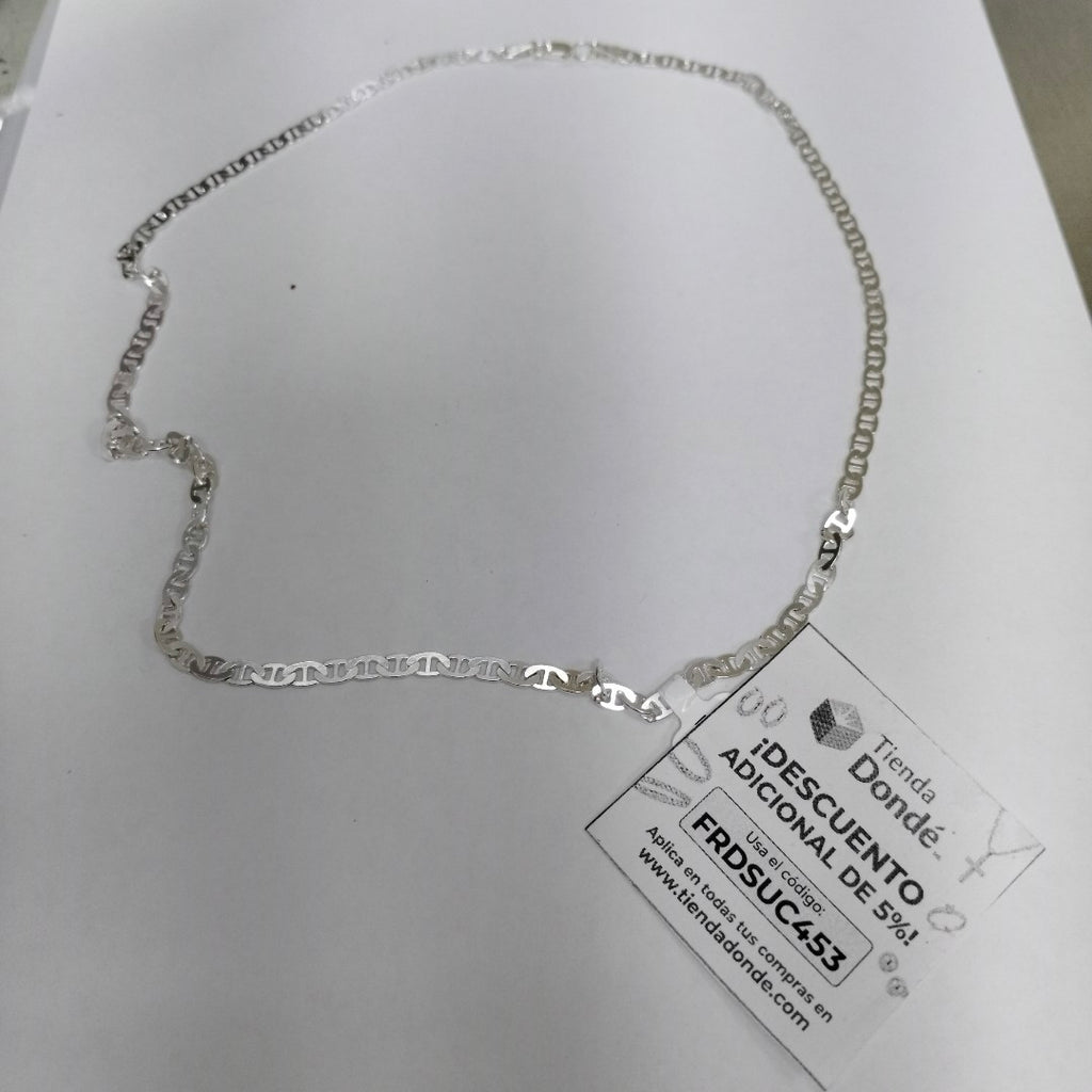 CADENA TEJIDO GUCHI PLATA .925 55 CM 12.4 GR (NUEVO)