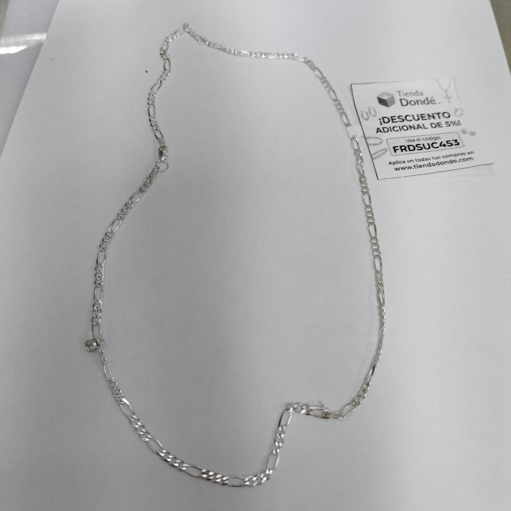 CADENA TEJIDO 3X1 PLATA .925 55 CM 7.6 GR (NUEVO)