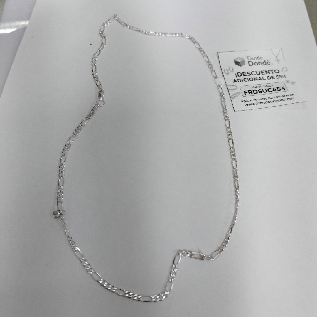 CADENA TEJIDO 3X1 PLATA .925 55 CM 7.6 GR (NUEVO)