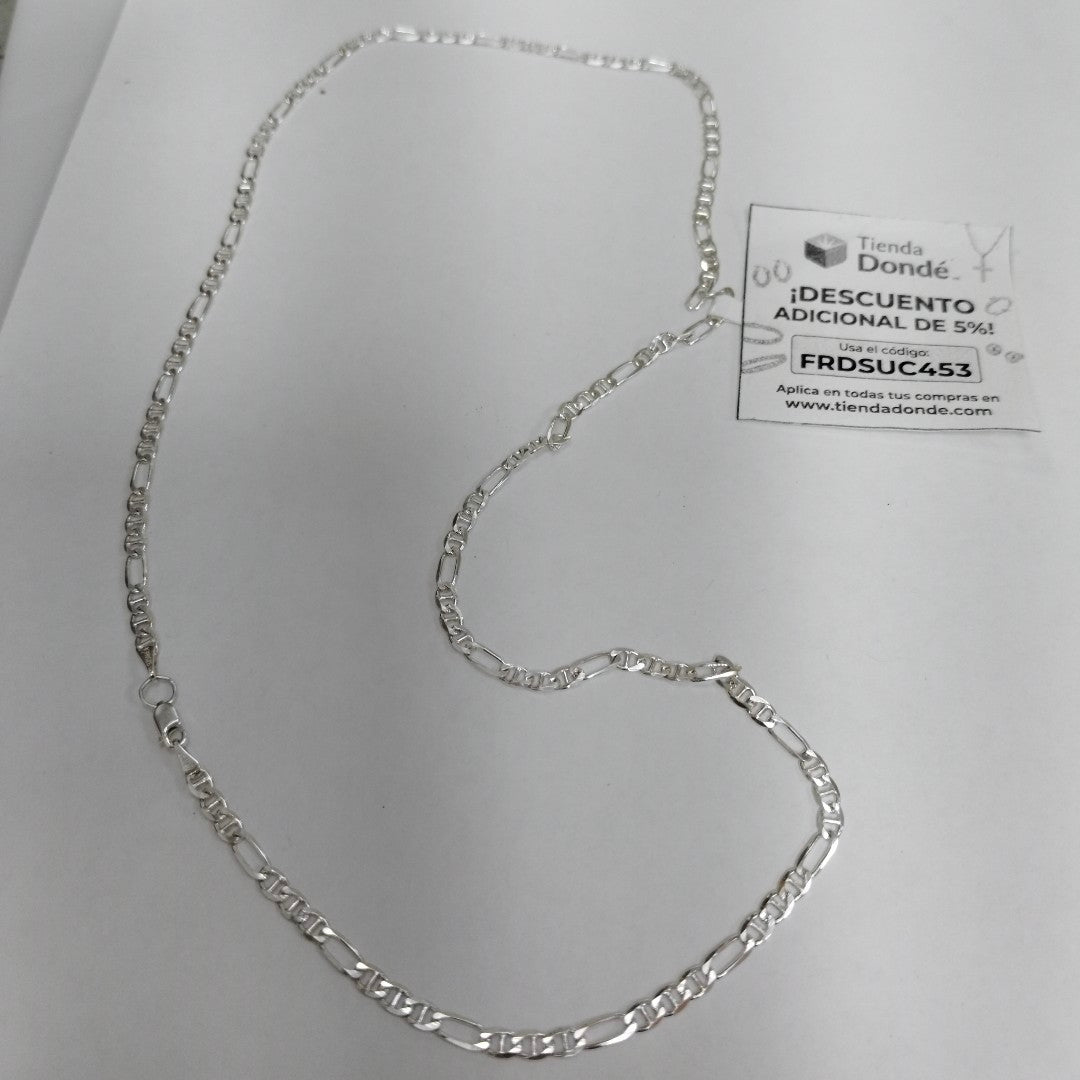CADENA TEJIDO 3X1 PLATA .925 60 CM 8.3 GR (NUEVO)