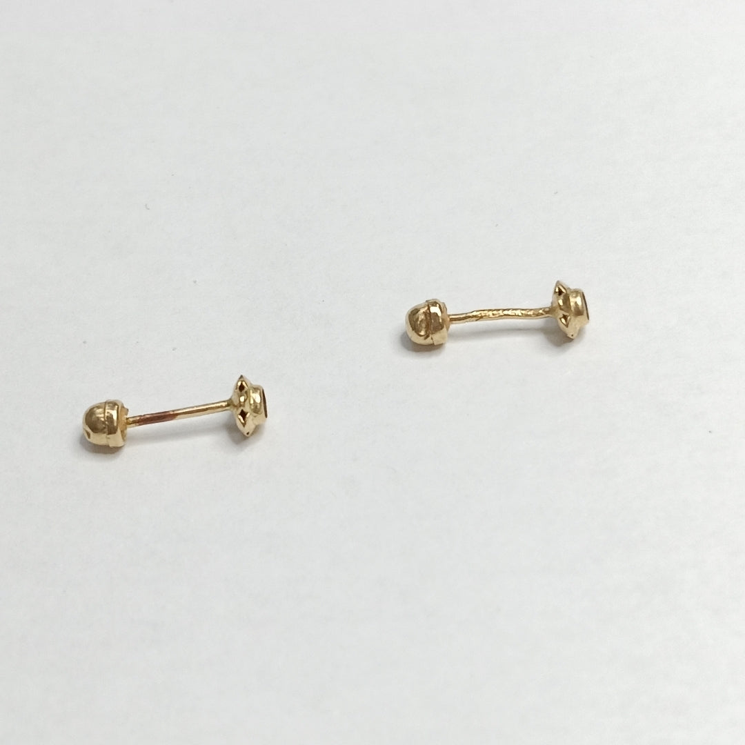 BROQUELES PAR ORO 14 K 0,20 GRMS (SEMINUEVO)