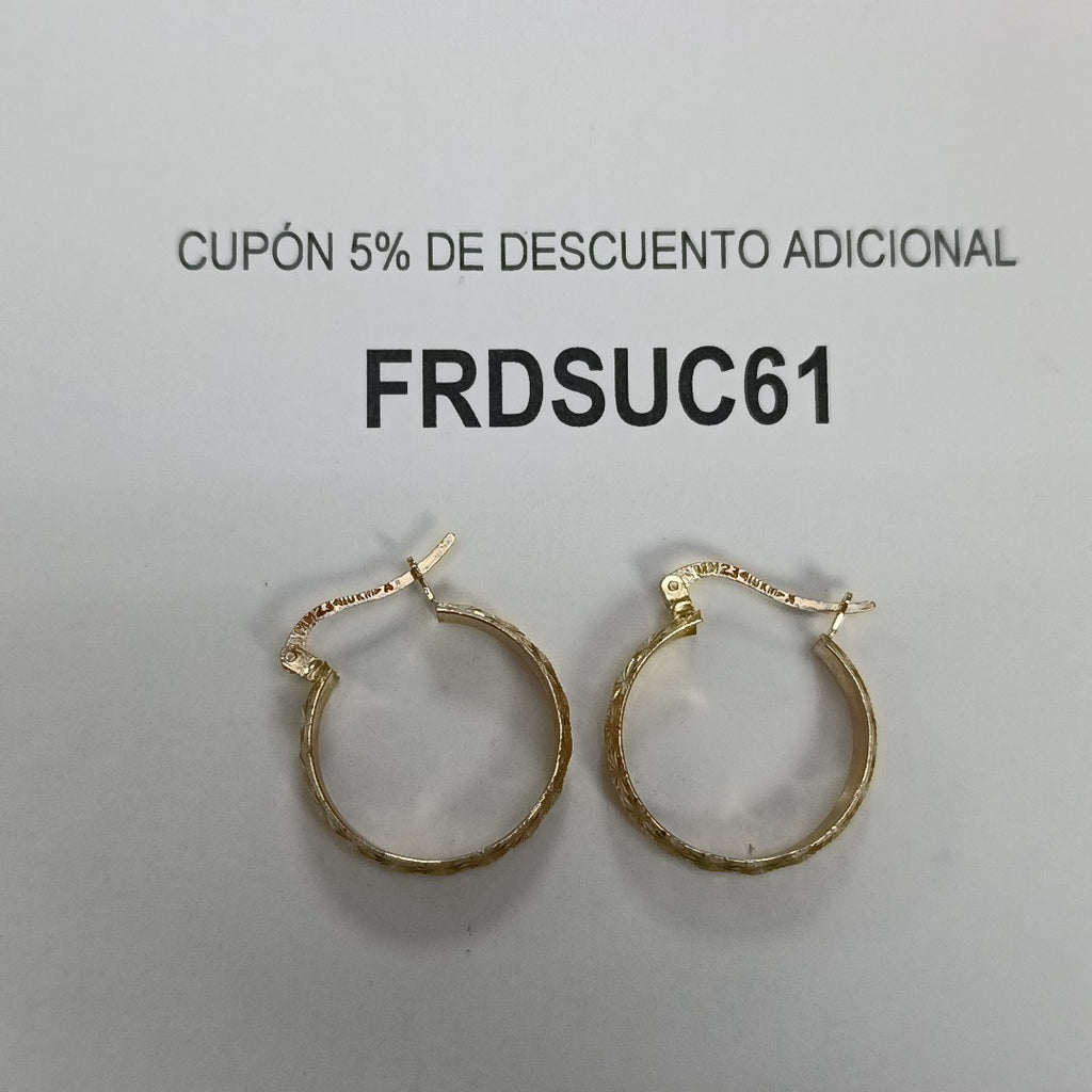 ARRACADAS PAR ORO 10 K 2,30 GRMS (SEMINUEVO)
