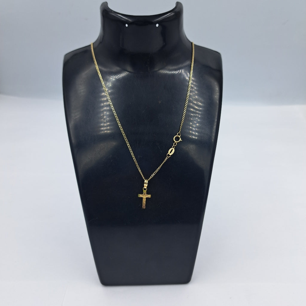 CADENA, CRUCIFIJO ORO 10 K 2.4 GRMS (SEMINUEVO)