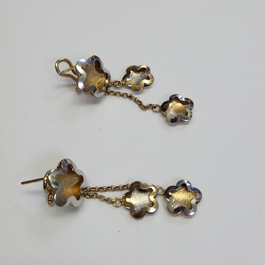 ARETES PAR ORO 14 K 5,10 GRMS (SEMINUEVO)