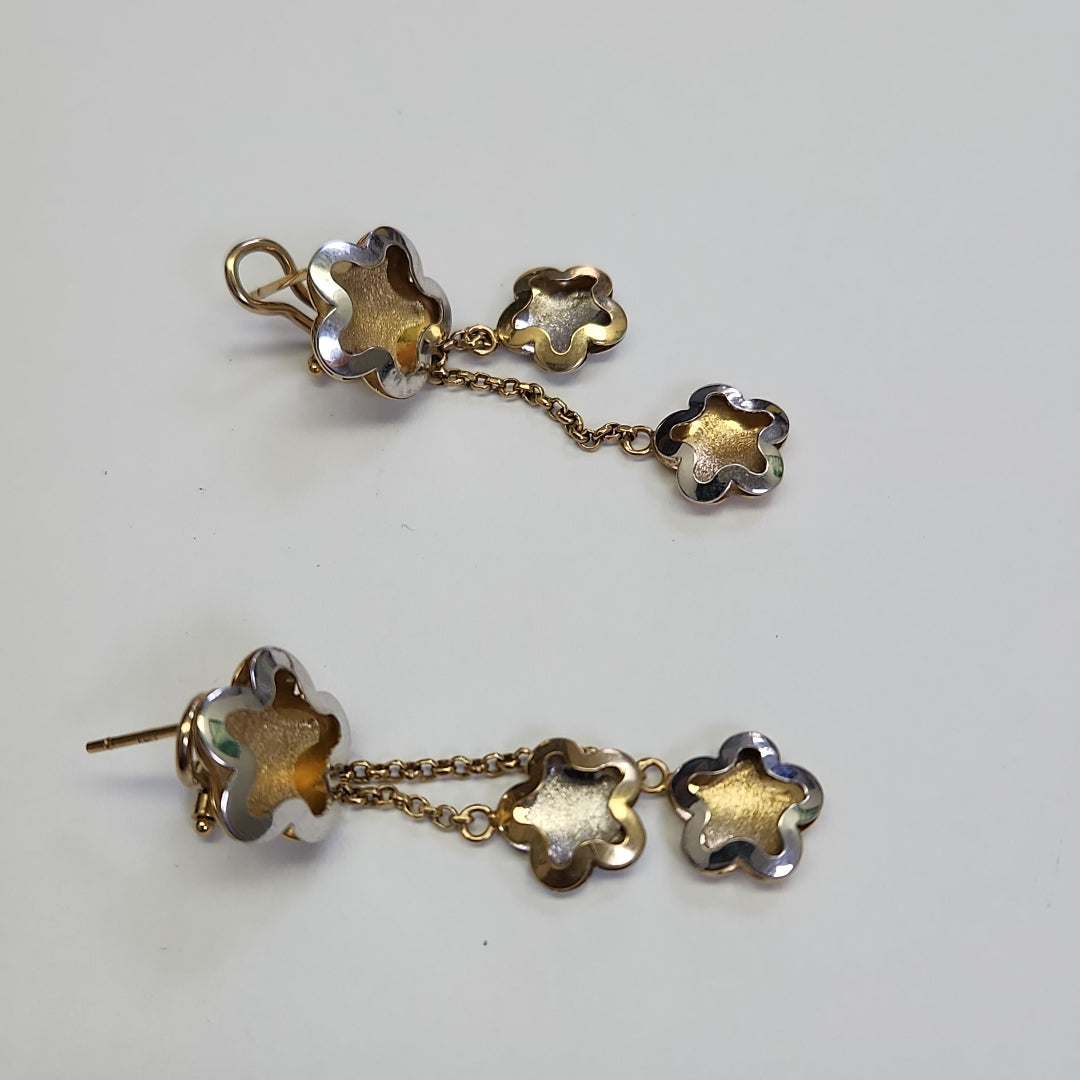 ARETES PAR ORO 14 K 5,10 GRMS (SEMINUEVO)