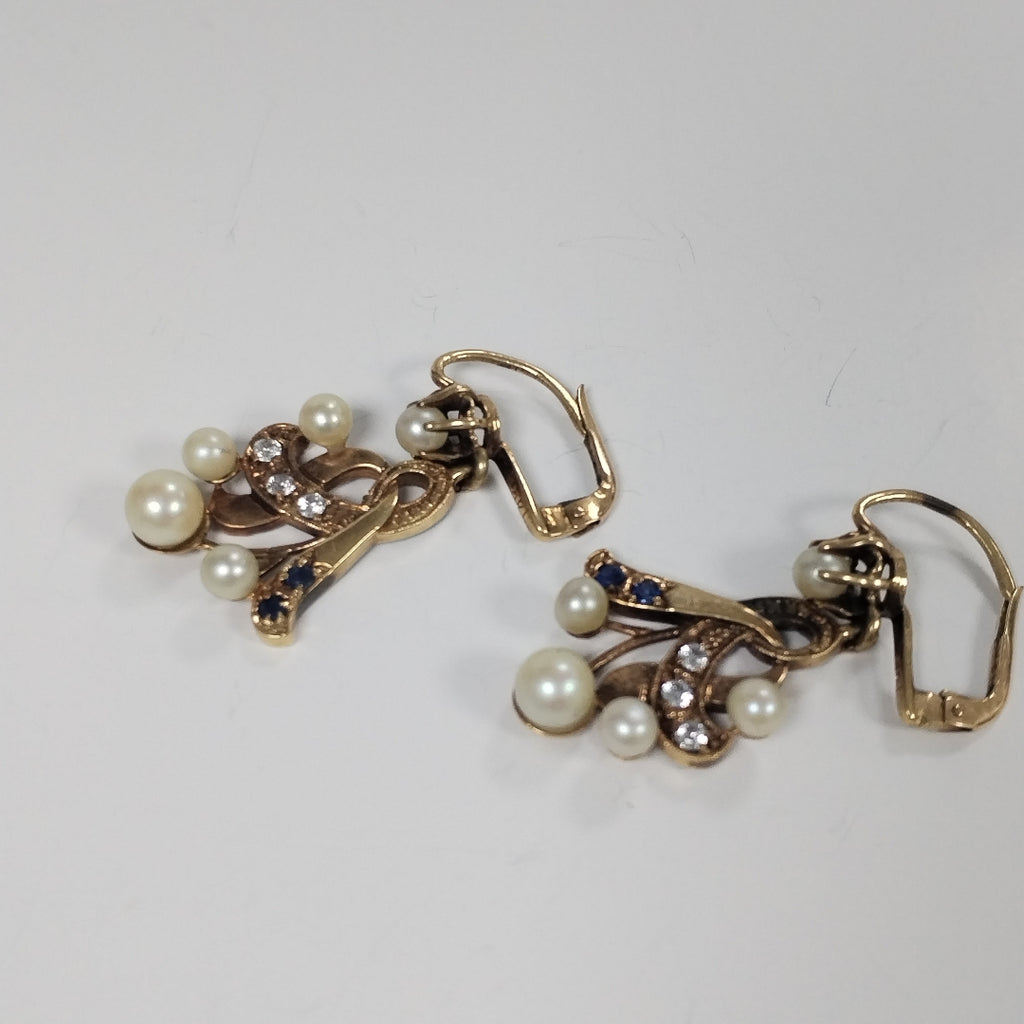 ARETES PAR ORO 14 K 7.3 GRMS (SEMINUEVO)
