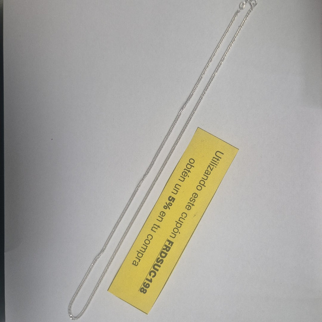 CADENA BARBADA PLATA .925 50 CM 4.22 GR (NUEVO)