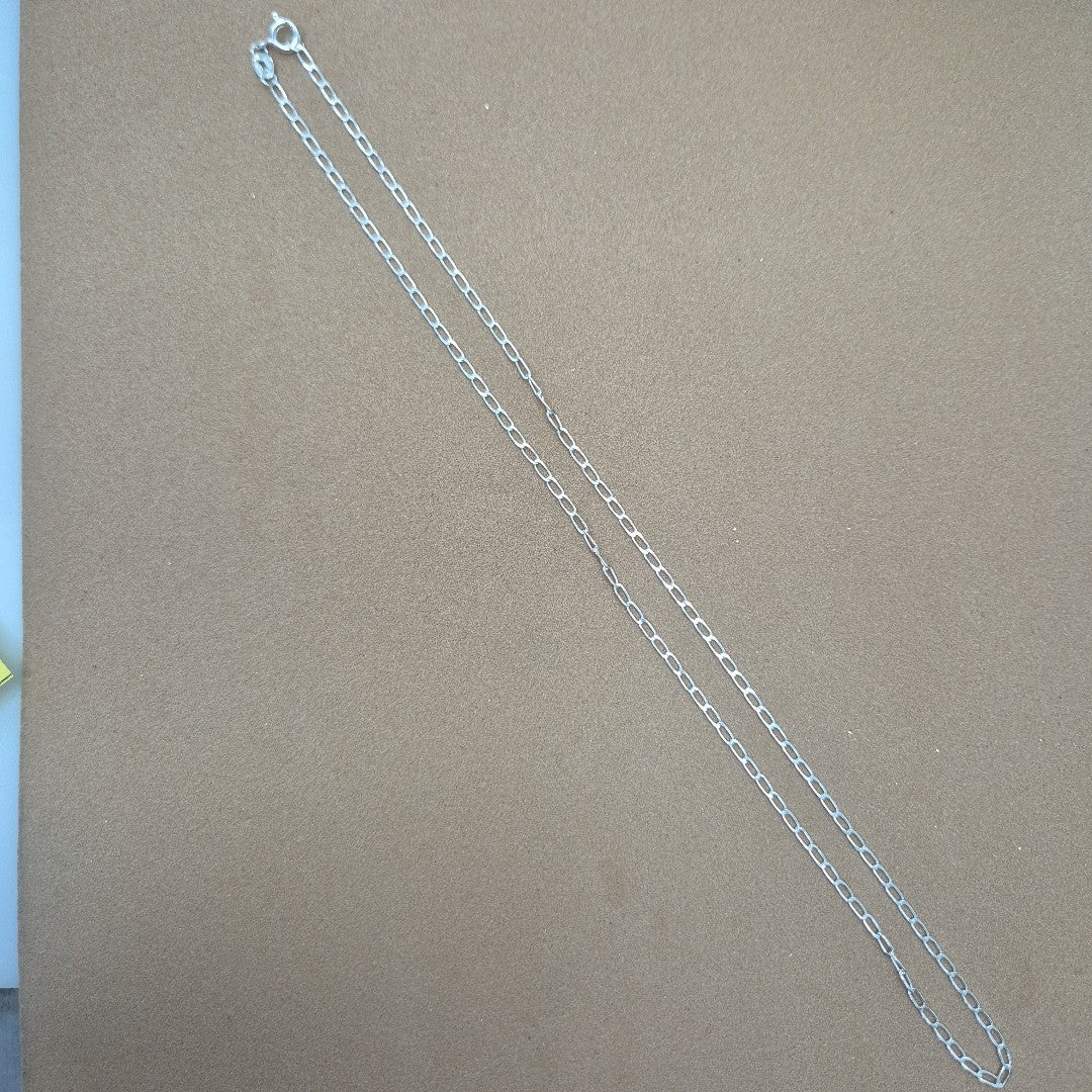 CADENA TEJIDO ESLABONES PLATA .925 50 CM 2.7 GR (NUEVO)