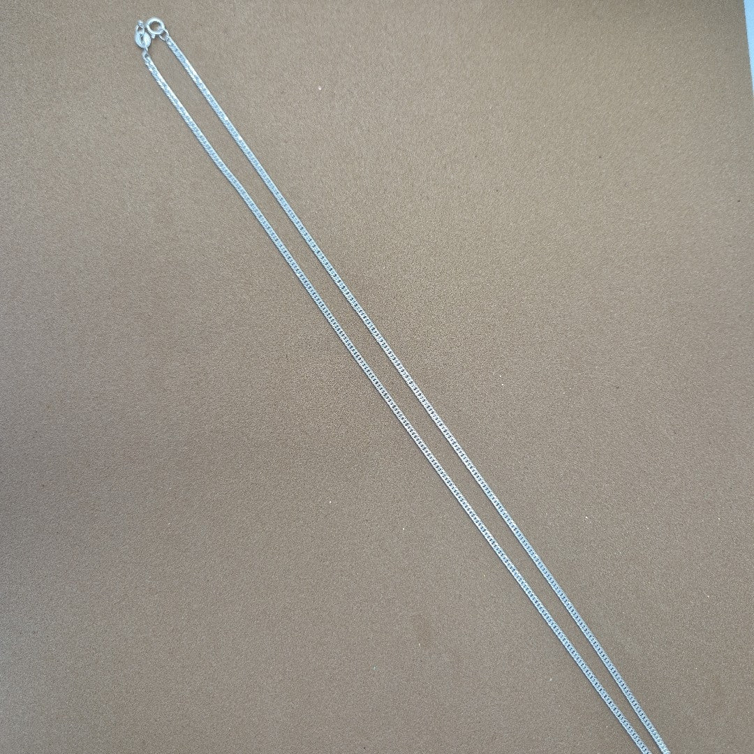 CADENA BARBADA PLATA .925 50 CM 4.22 GR (NUEVO)