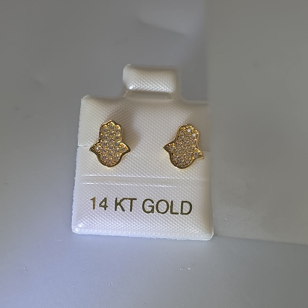 BROQUELES ORO 14K 1.3 (NUEVO)
