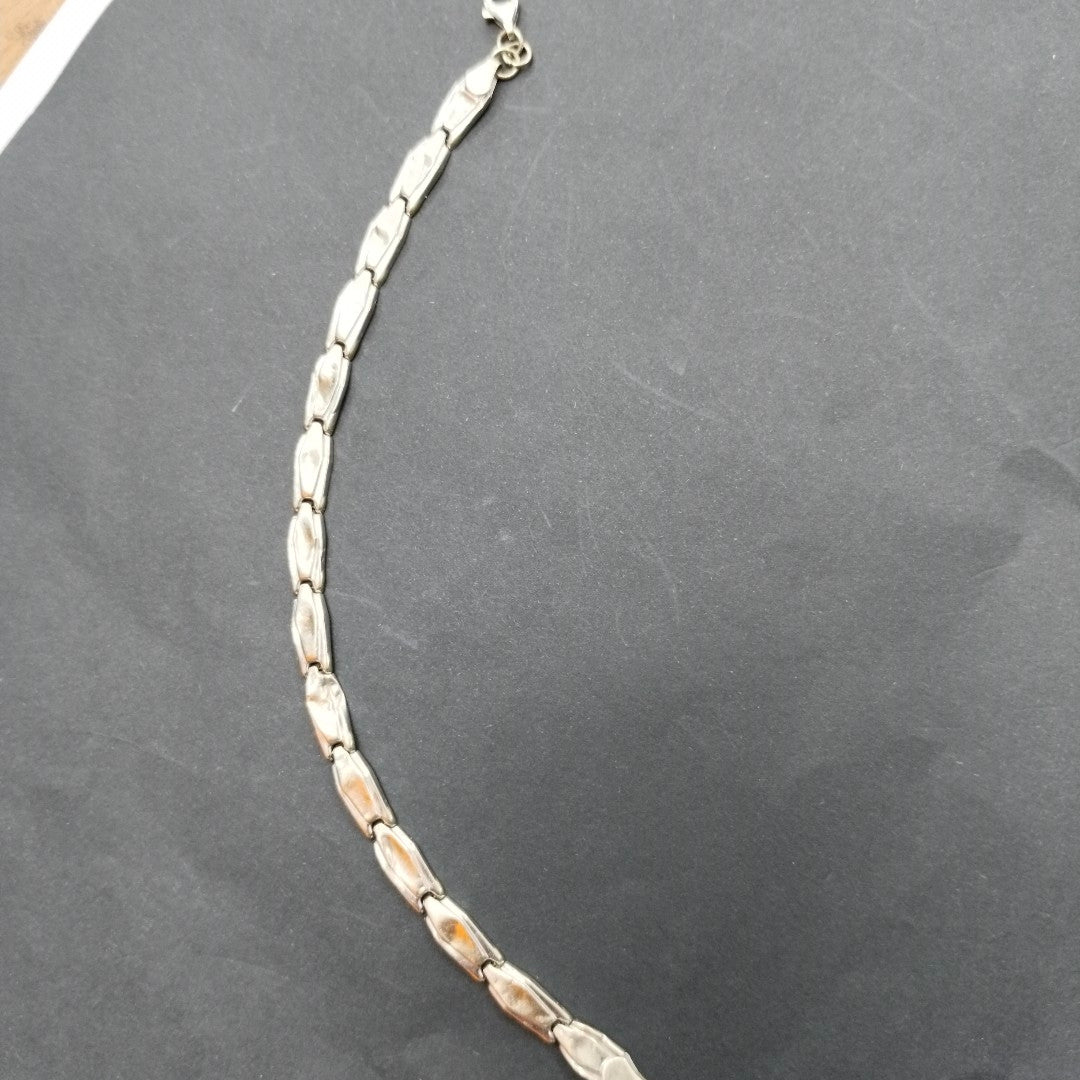 PULSERA ORO BLANCO 14 K 4,70 GRMS (SEMINUEVO)