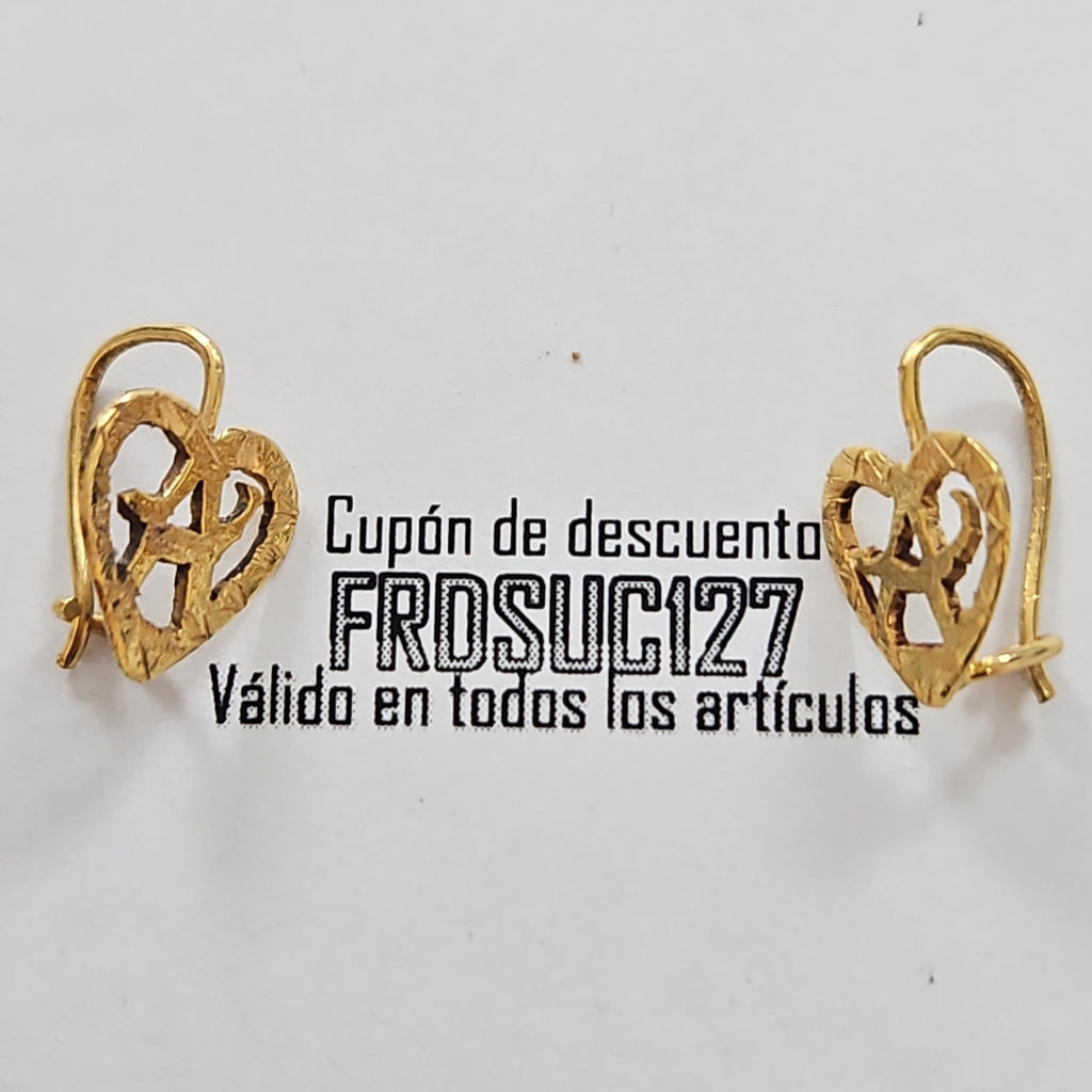 ARETES PAR ORO 8 K 1.2 GRMS (SEMINUEVO)