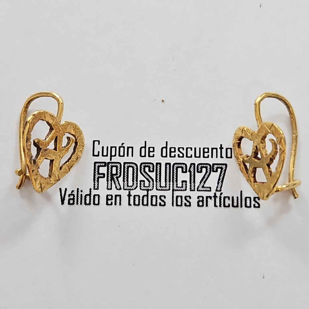 ARETES PAR ORO 8 K 1.2 GRMS (SEMINUEVO)