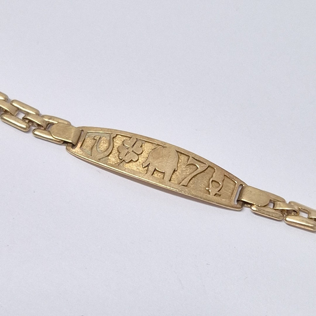 ESCLAVA ORO 10 K 3.7 GRMS (SEMINUEVO)