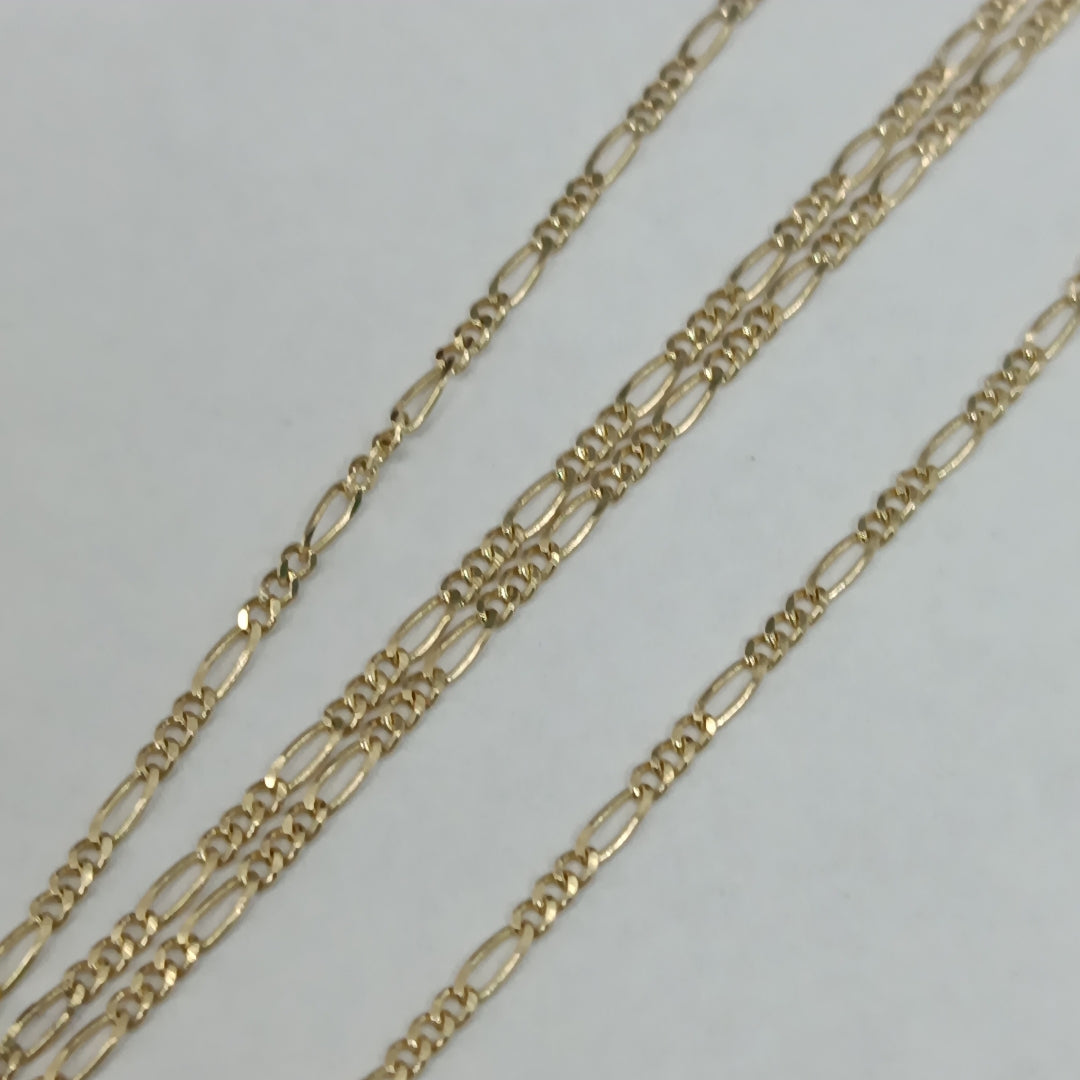 CADENAS TEJIDO 3X1 ORO 14K 55 CM 2.6 GR (NUEVO)