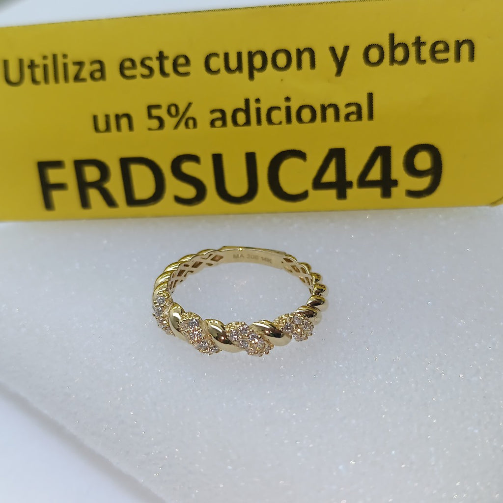 ANILLOS DAMA ORO 14K 1.6 (NUEVO)