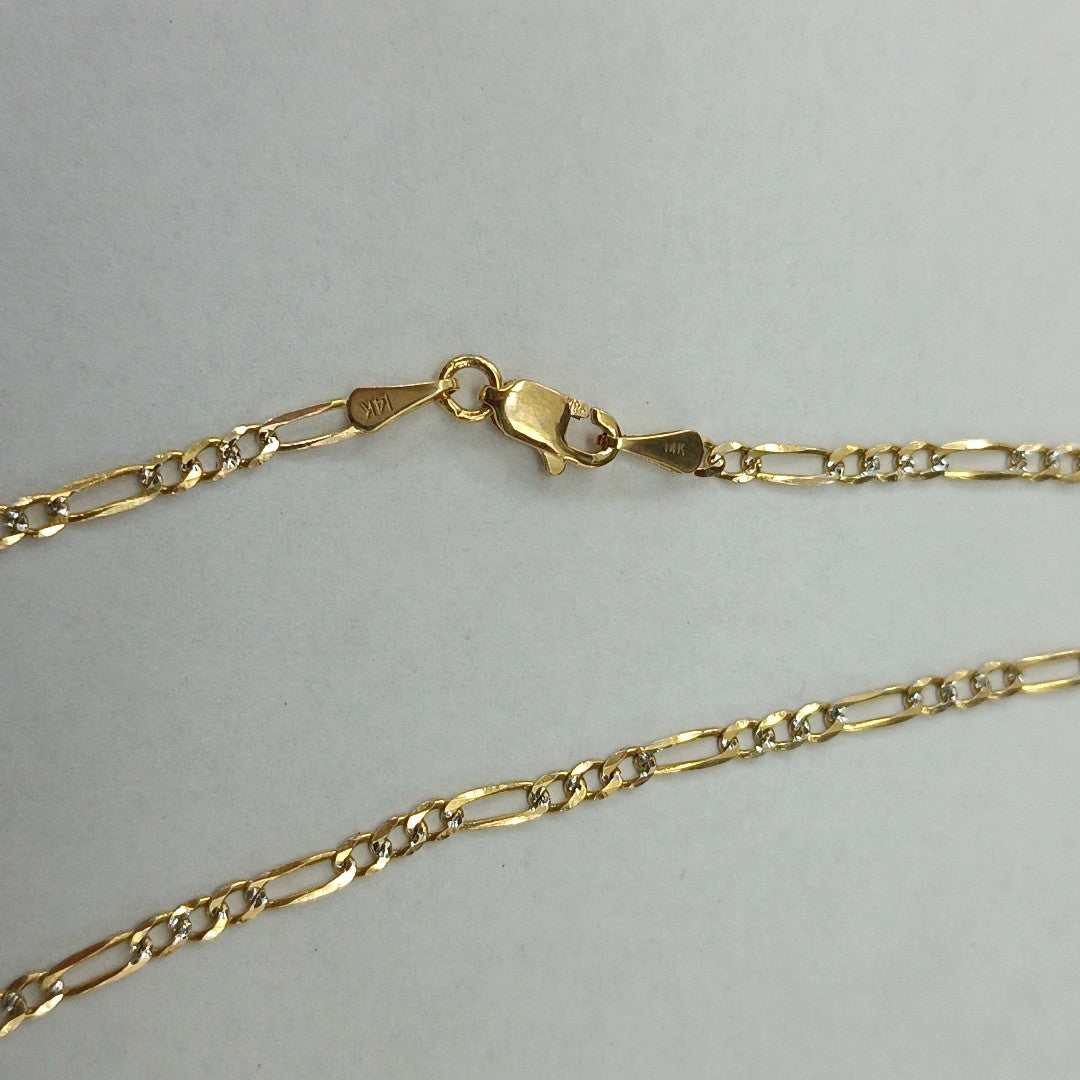 CADENAS TEJIDO 3X1 ORO 14K 55 CM 4.5 GR (NUEVO)