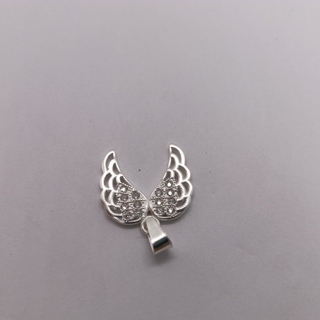 DIJE ALAS C/CIRCONIAS PLATA .925 2.3 GR (NUEVO)