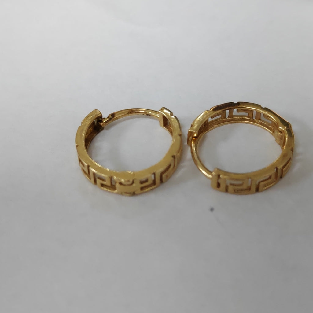 ARETES PAR ORO 14 K 1,30 GRMS (SEMINUEVO)