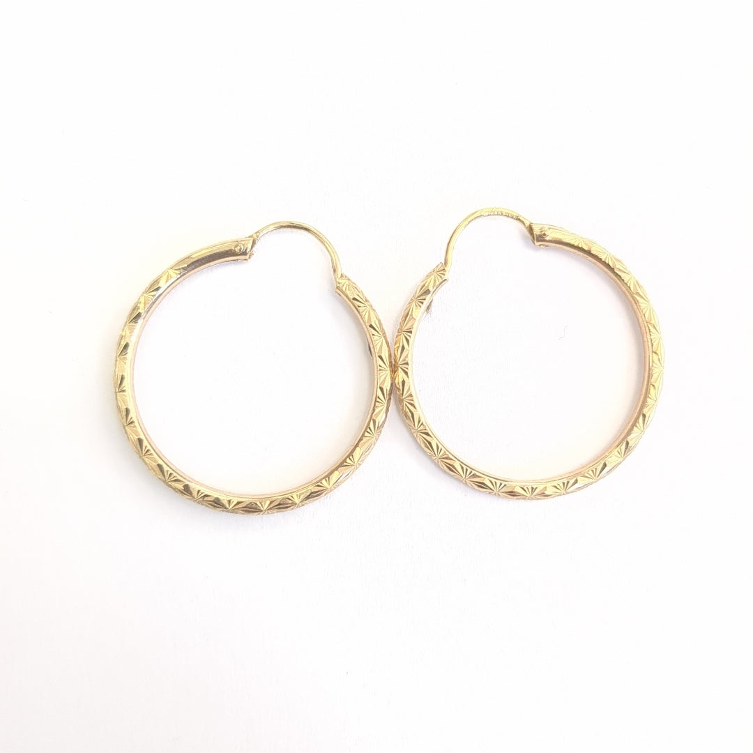 ARRACADAS PAR ORO 14 K 1.9 GRMS (SEMINUEVO)