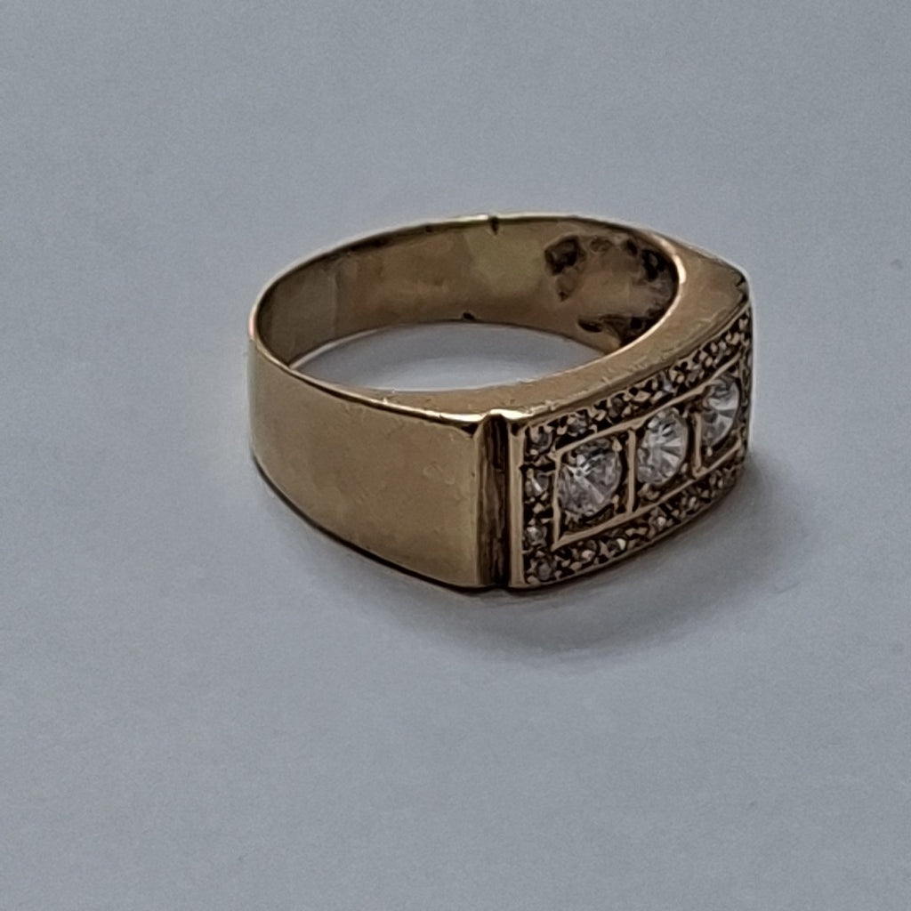 ANILLO ORO 14 K 4.3 GRMS (SEMINUEVO)