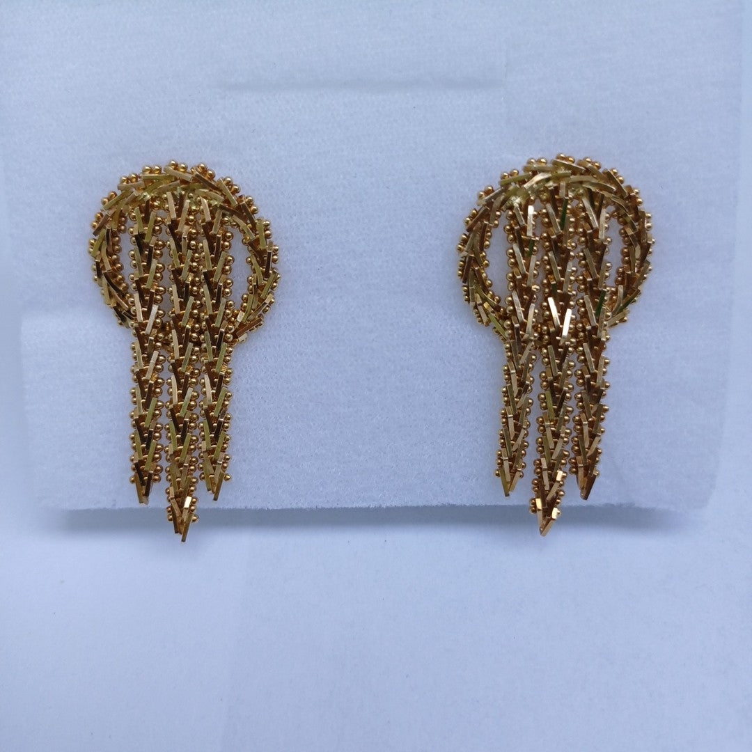 ARETES PAR ORO 18 K 18,80 GRMS (SEMINUEVO)