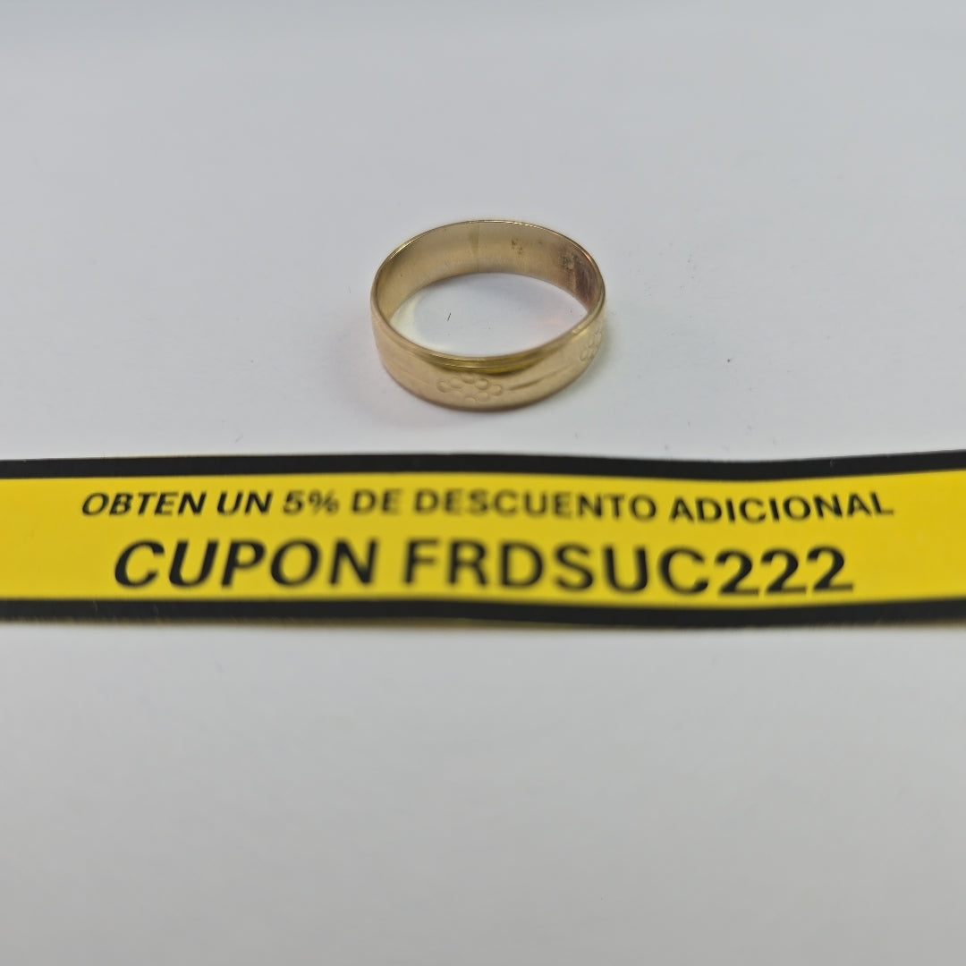ARGOLLA ORO 10 K 1.3 GRMS (SEMINUEVO)