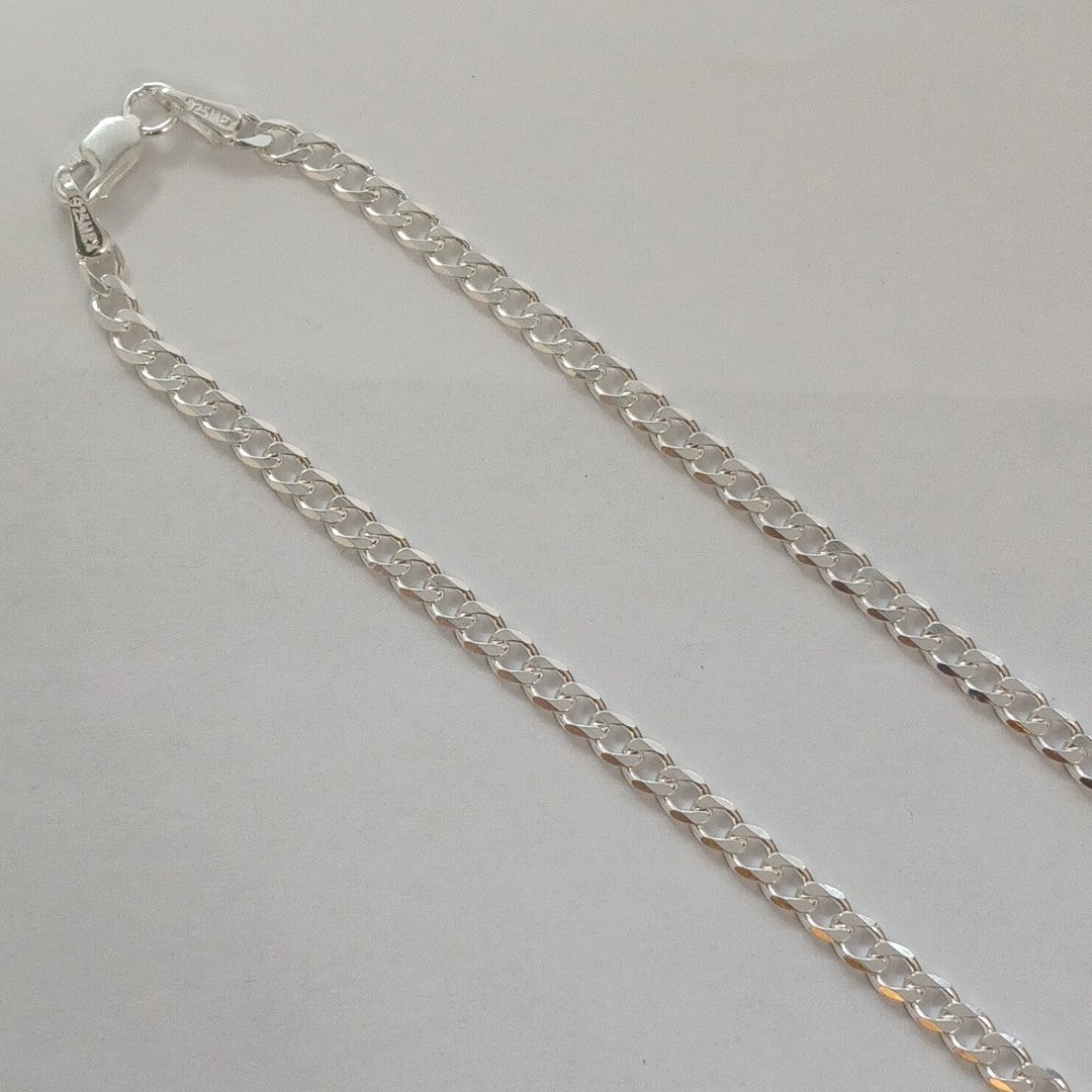 CADENA BARBADA PLATA .925 50 CM 7.02 GR (NUEVO)