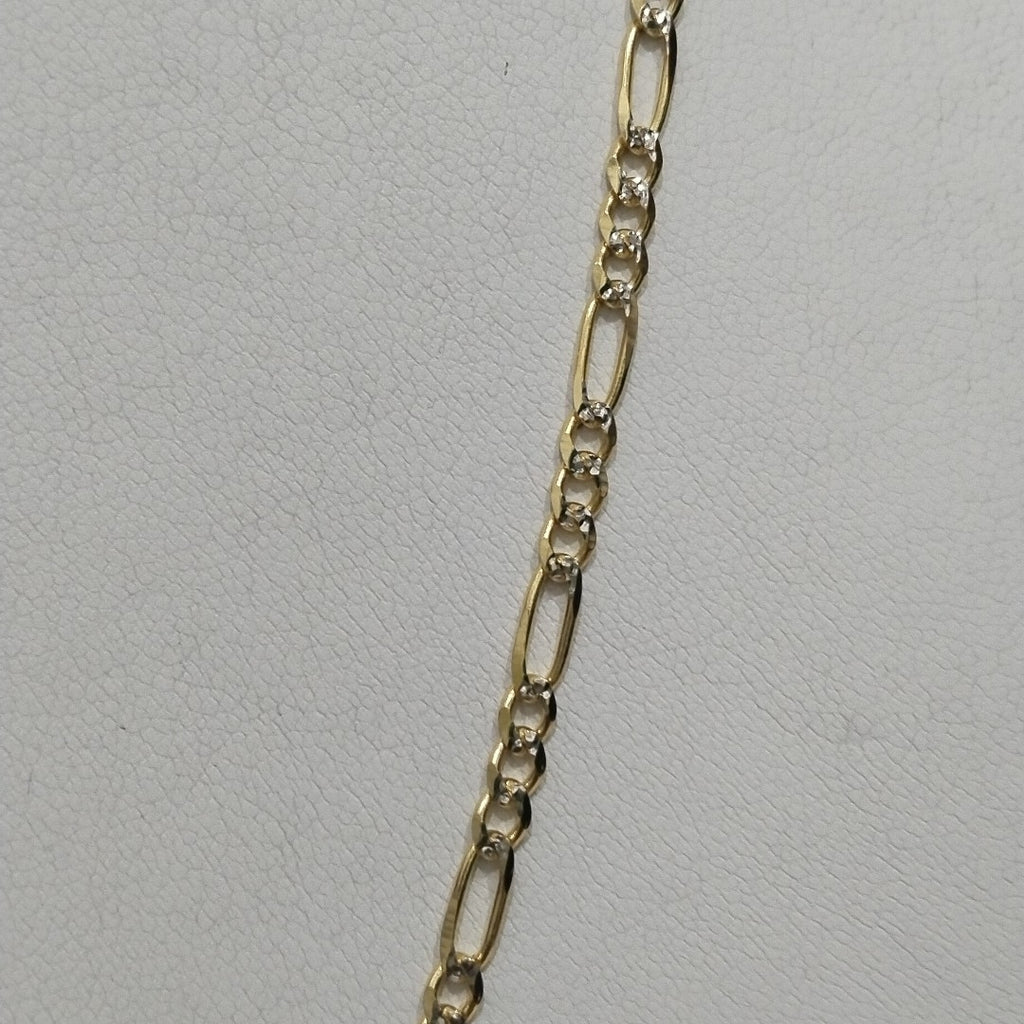 CADENAS 3X1 DIAMANTADA ORO 14K 55 CM 8.5 GR (NUEVO)