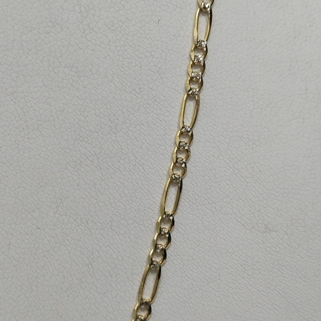 CADENAS 3X1 DIAMANTADA ORO 14K 55 CM 8.5 GR (NUEVO)