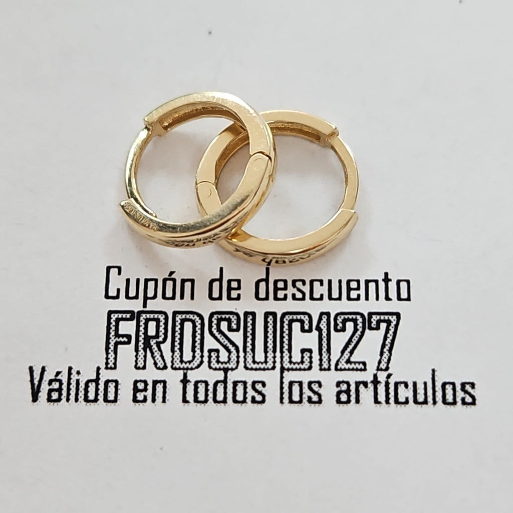 HUGGIES ORO 14K 1.1 (NUEVO)
