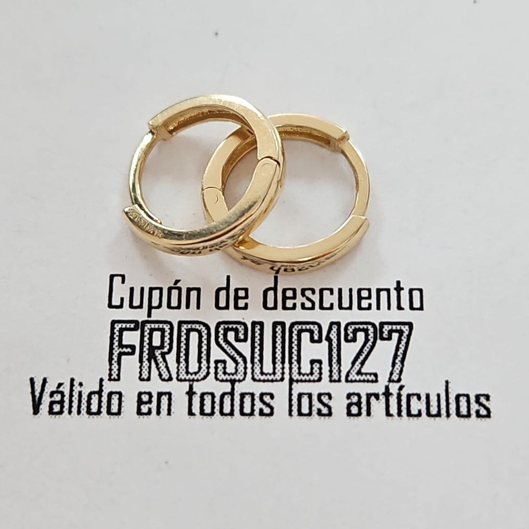 HUGGIES ORO 14K 1.1 (NUEVO)