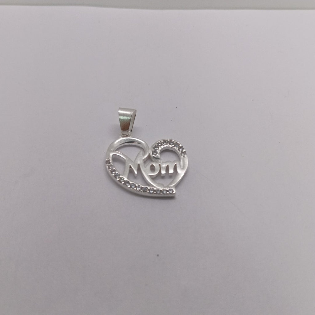 DIJE CORAZON C/CIRCONIAS PLATA .925 3.1 GR (NUEVO)