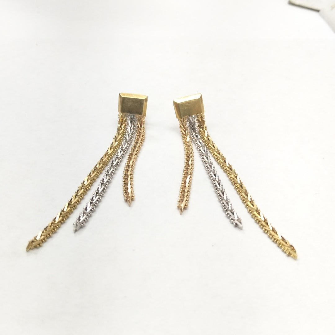 BROQUELES PAR ORO COMBINADO 14 K 12.4 GRMS (SEMINUEVO)