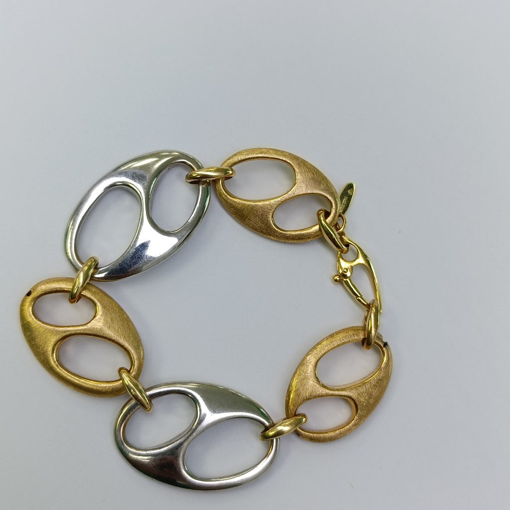 PULSERA ORO COMBINADO 14 K 15,50 GRMS (SEMINUEVO)