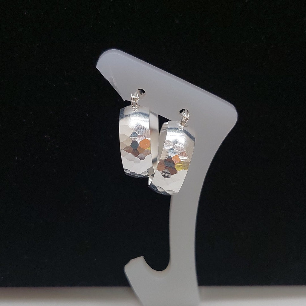 ARETES ARRACADAS FACETADAS PLATA .925 3 GR (NUEVO)