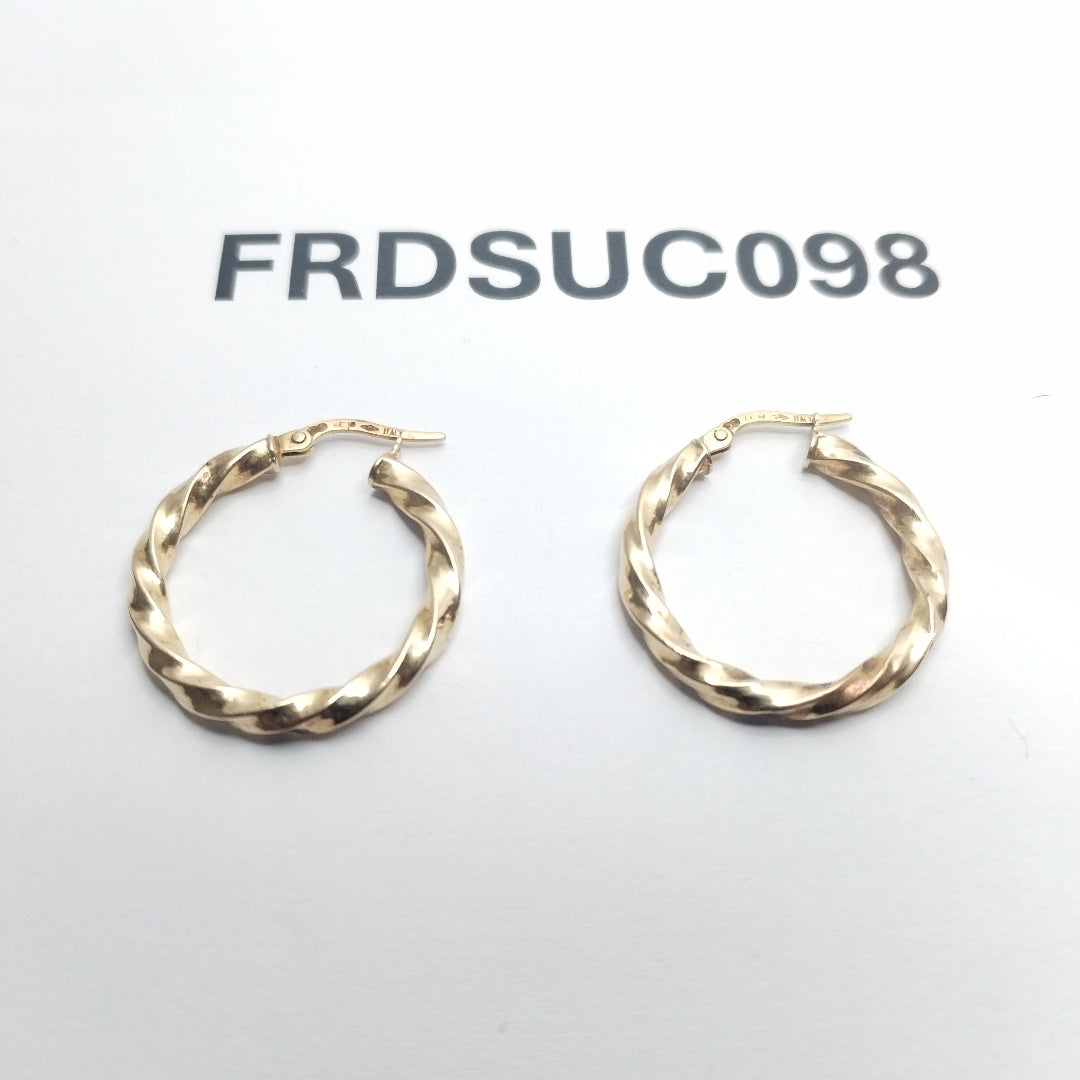 ARETES PAR ORO 14 K 1.4 GRMS (SEMINUEVO)